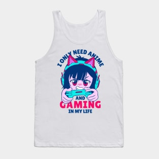 Gaming and Anime Tank Top